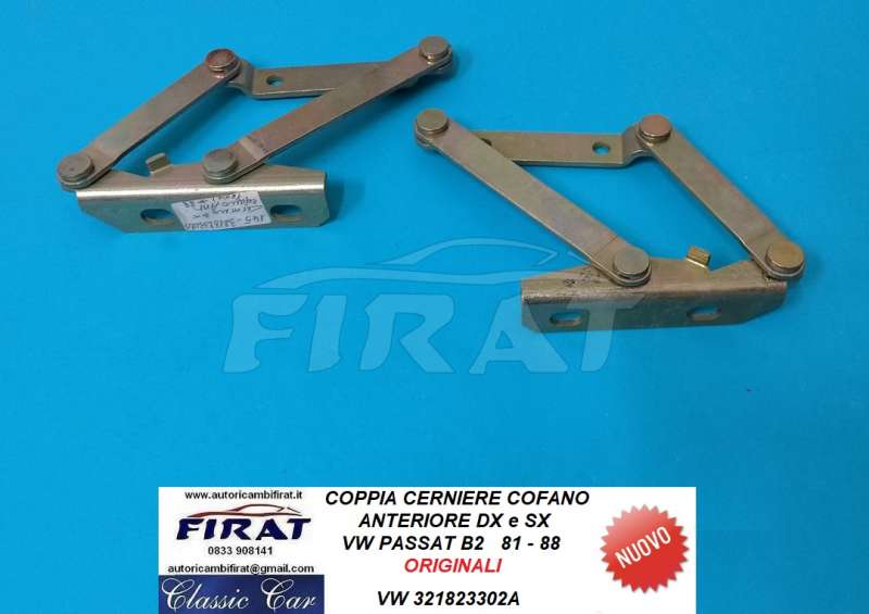 CERNIERE COFANO VW PASSAT 81 - 88 (321823302A)